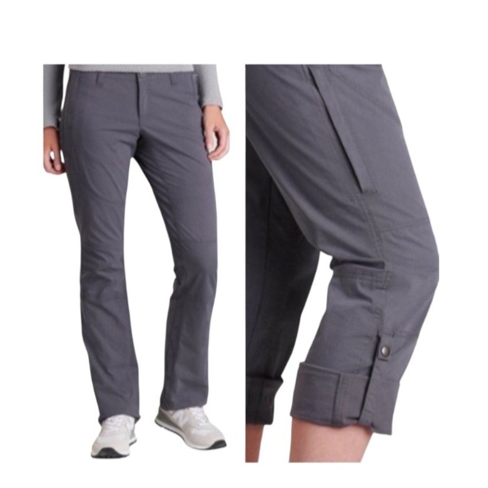 Kuhl Womens The Legendary tab roll up Pants gray size 8 Short Outdoor Gorpcore